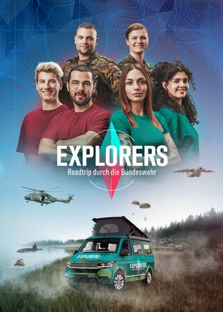 Das Plakat zur Tiktok-Serie der Bundeswehr "Explorers - Roadtrip durch die Bundeswehr"